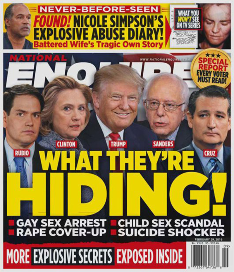 What The Presidential Candidates Are Hiding! | National Enquirer
