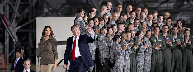 President Trump Delivers Remarks After Touring Joint Base Andrews Military Facility