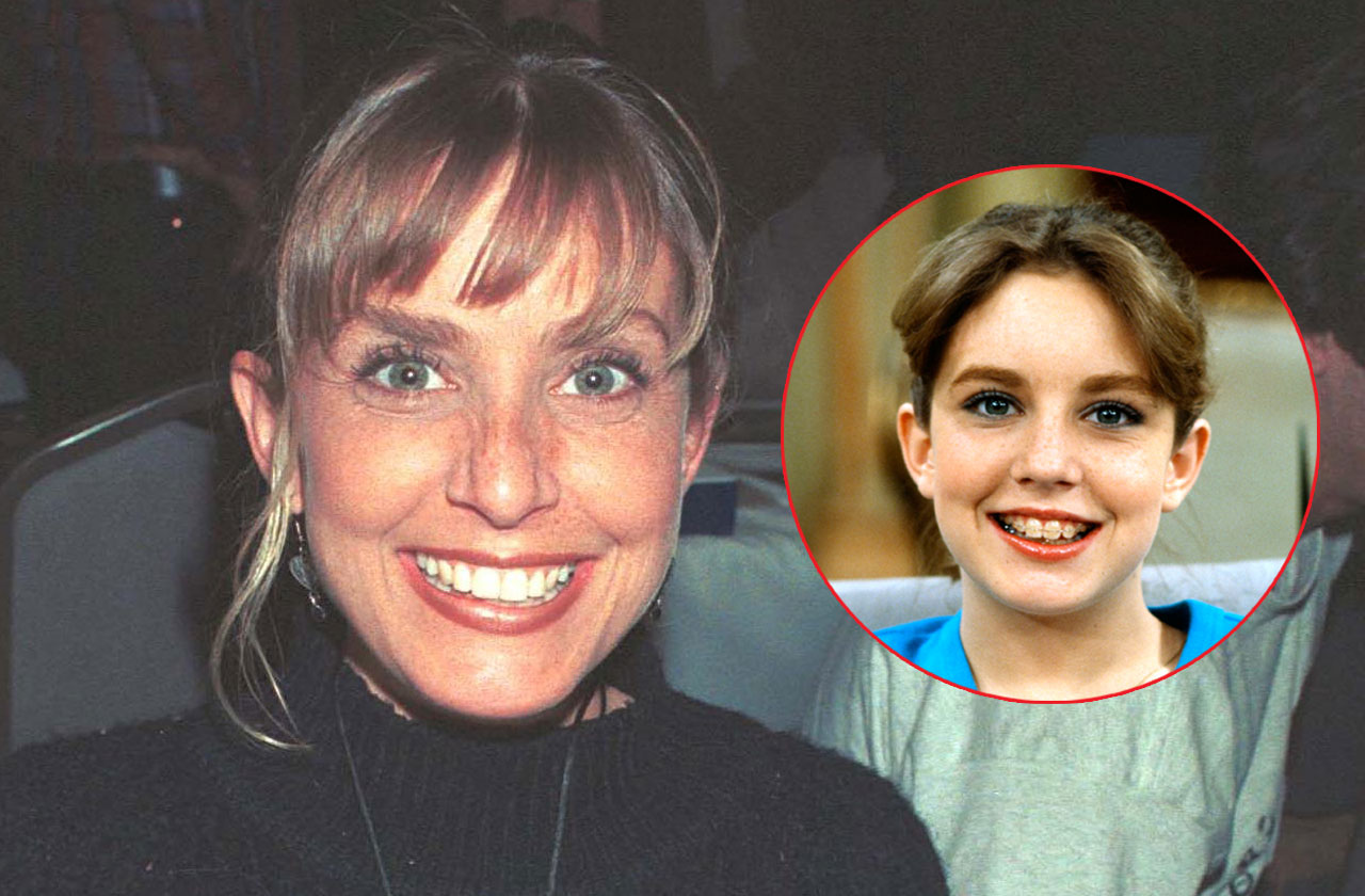 Dana Plato ("Diff''rent Strokes") at the Hollywood Collectors Show. Inset right, Dana Plato as Kimberly Drummond.