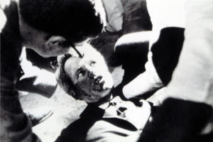 Robert F. Kennedy after being shot in Los Angeles, June 5, 1968