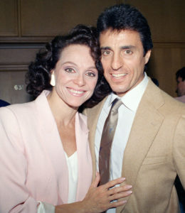 Valerie with her husband, producer and actor Tony Cacciotti, in 1988