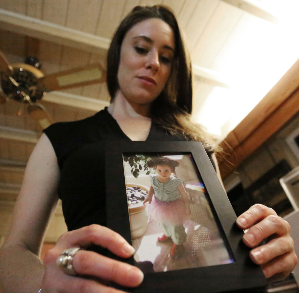 Casey Anthony Holding Photo of Murdered Daughter Caylee Anthony